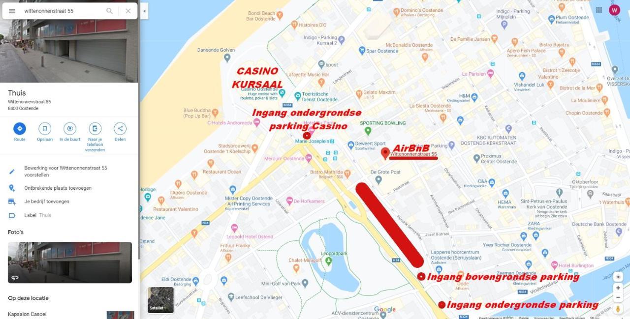 Vakantieappartement Emiel Centrum Oostende Met Garage Exteriör bild
