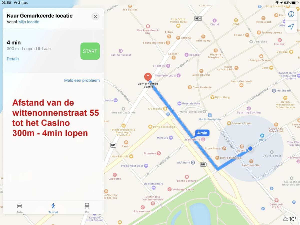 Vakantieappartement Emiel Centrum Oostende Met Garage Exteriör bild